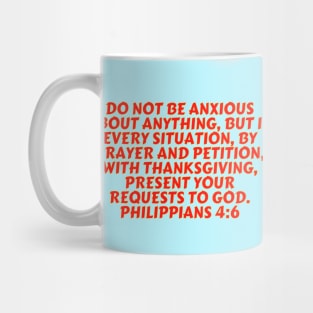 Bible Verse Philippians 4:6 Mug